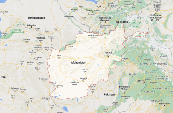 Carte Afghanistan